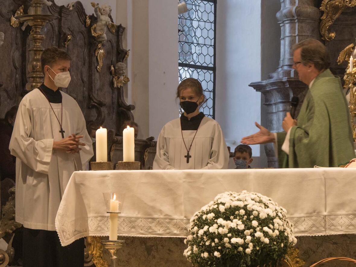 Ministranten Gottesdienst in St. Peter