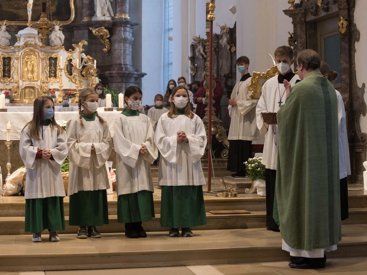 Ministranten Gottesdienst in St. Peter