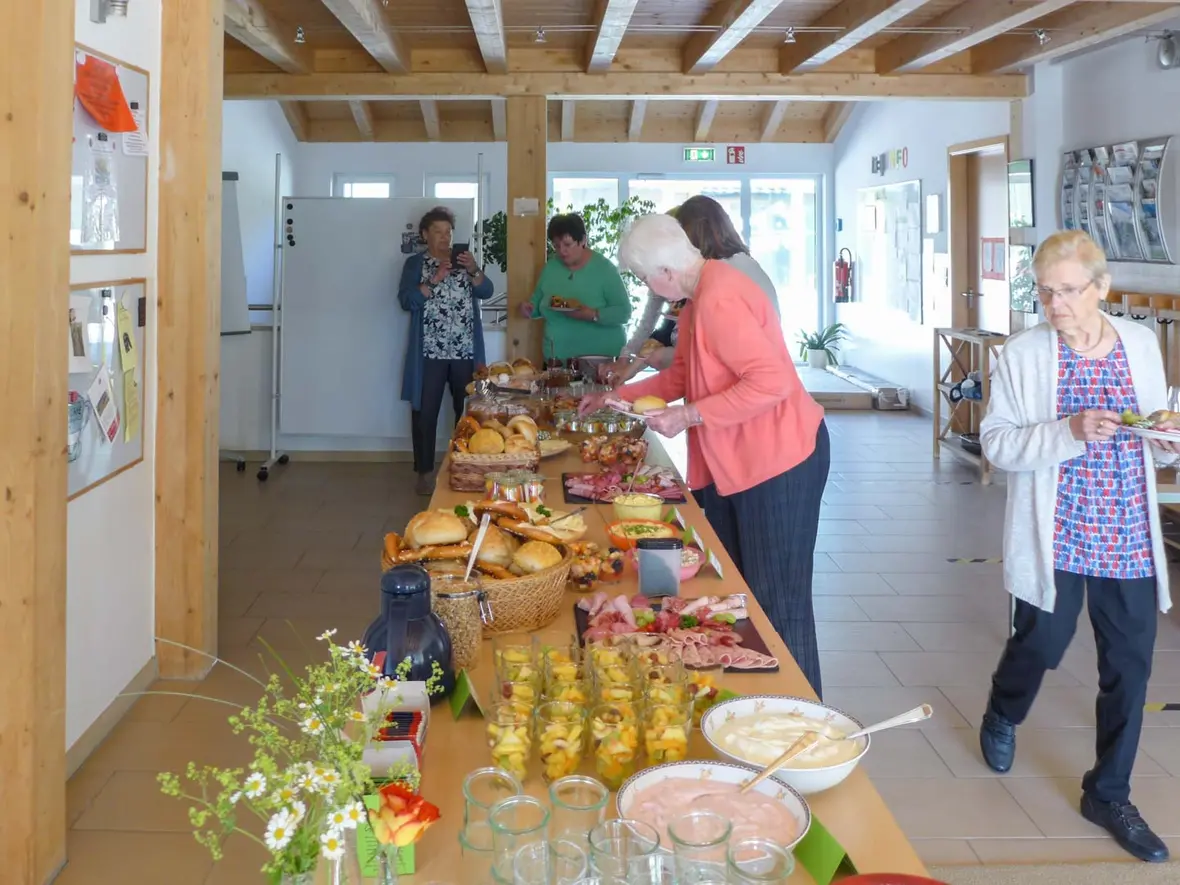 Das reichhaltige Frühstücksbuffet