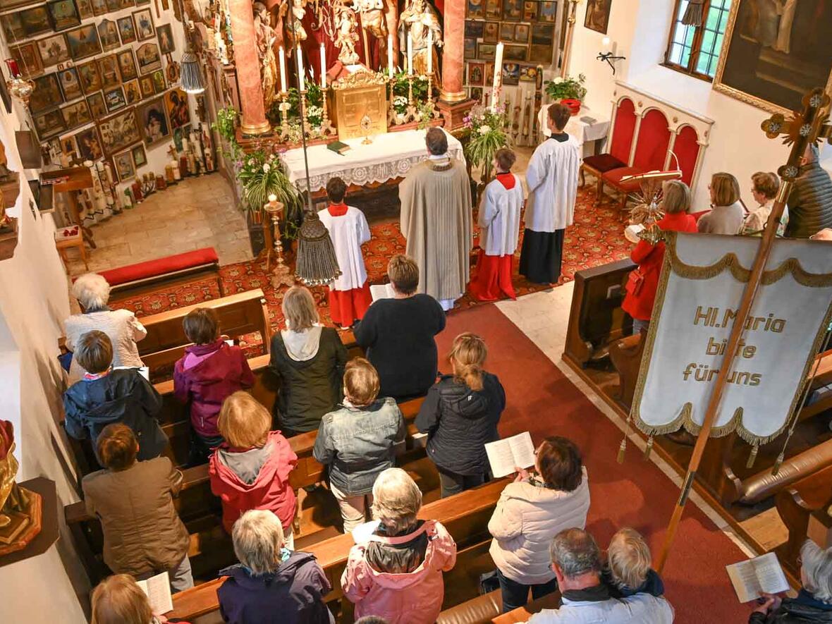 Pfarrer Herbert Kohler feierte den Gottesdienst.