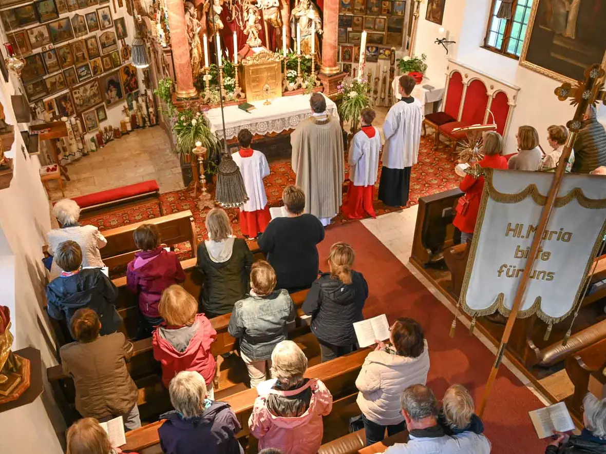 Pfarrer Herbert Kohler feierte den Gottesdienst.