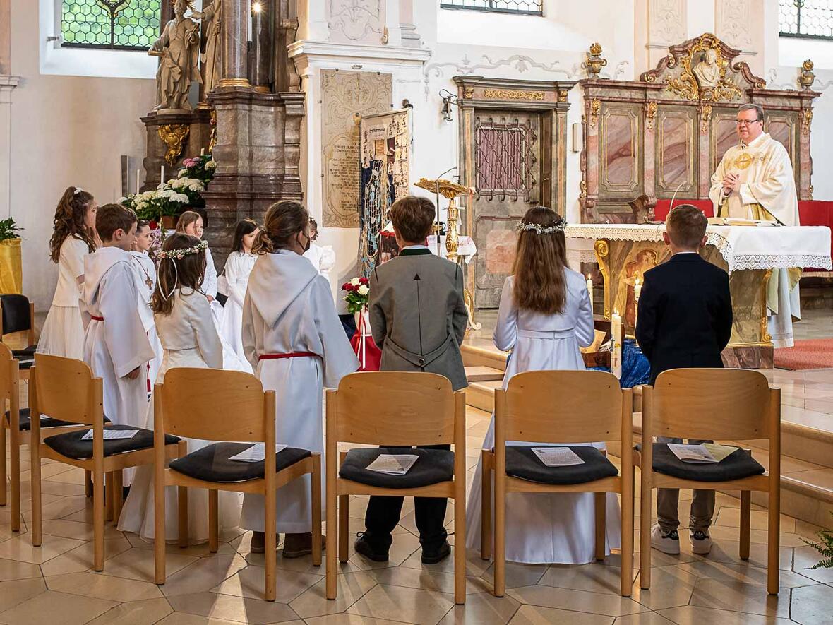 Erstkommunion in Heilig Geist am 01. Mai 2022