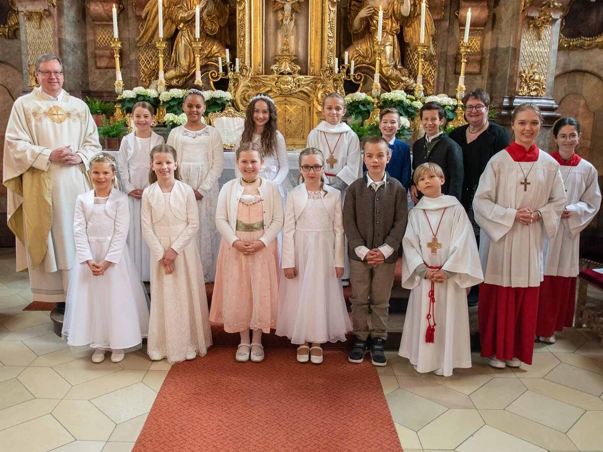 Erstkommunion in Heilig Geist am 01. Mai 2022, Gruppe 1