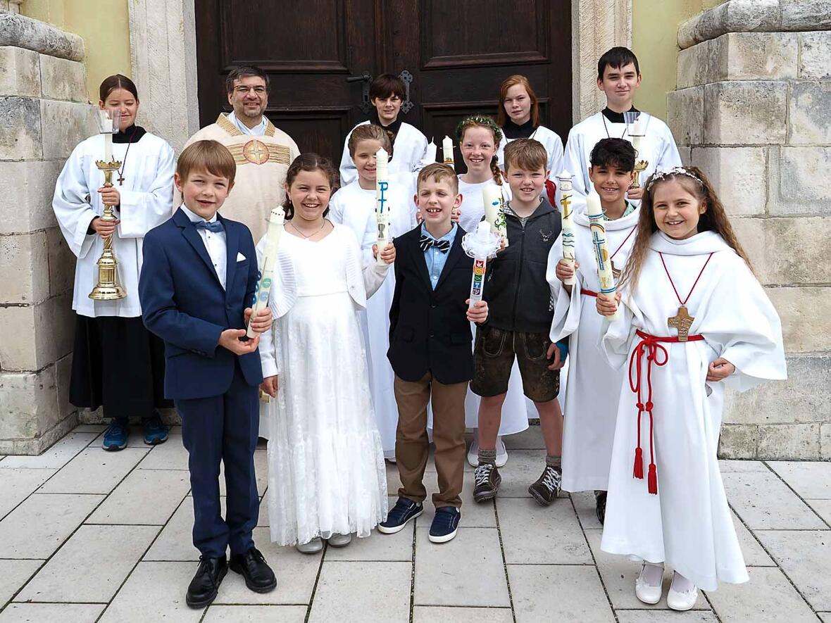 Erstkommunion der Bittenbrunner Kinder in der Hofkirche