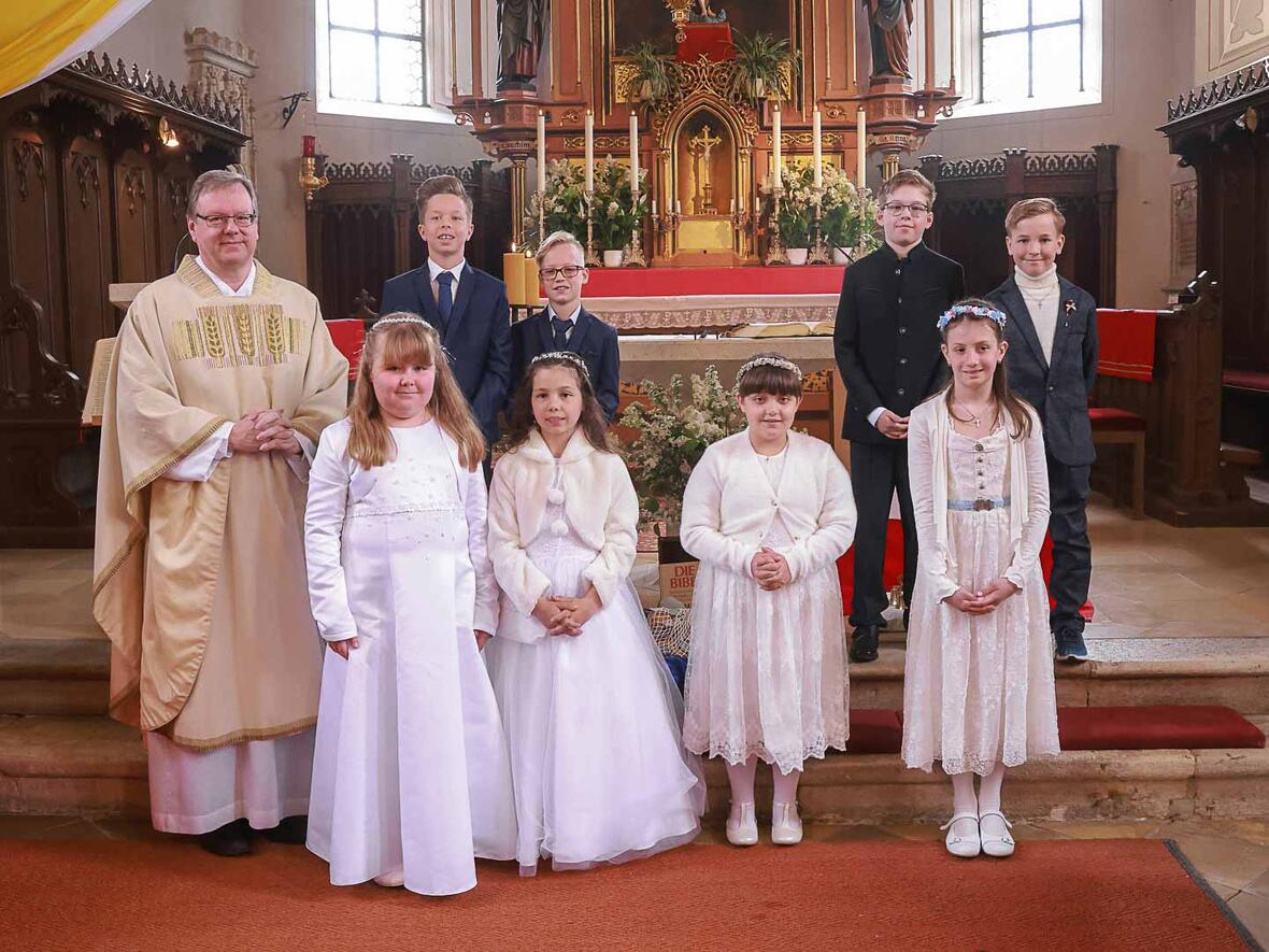 Erstkommunion in Rohrenfels am 07. Mai 2022