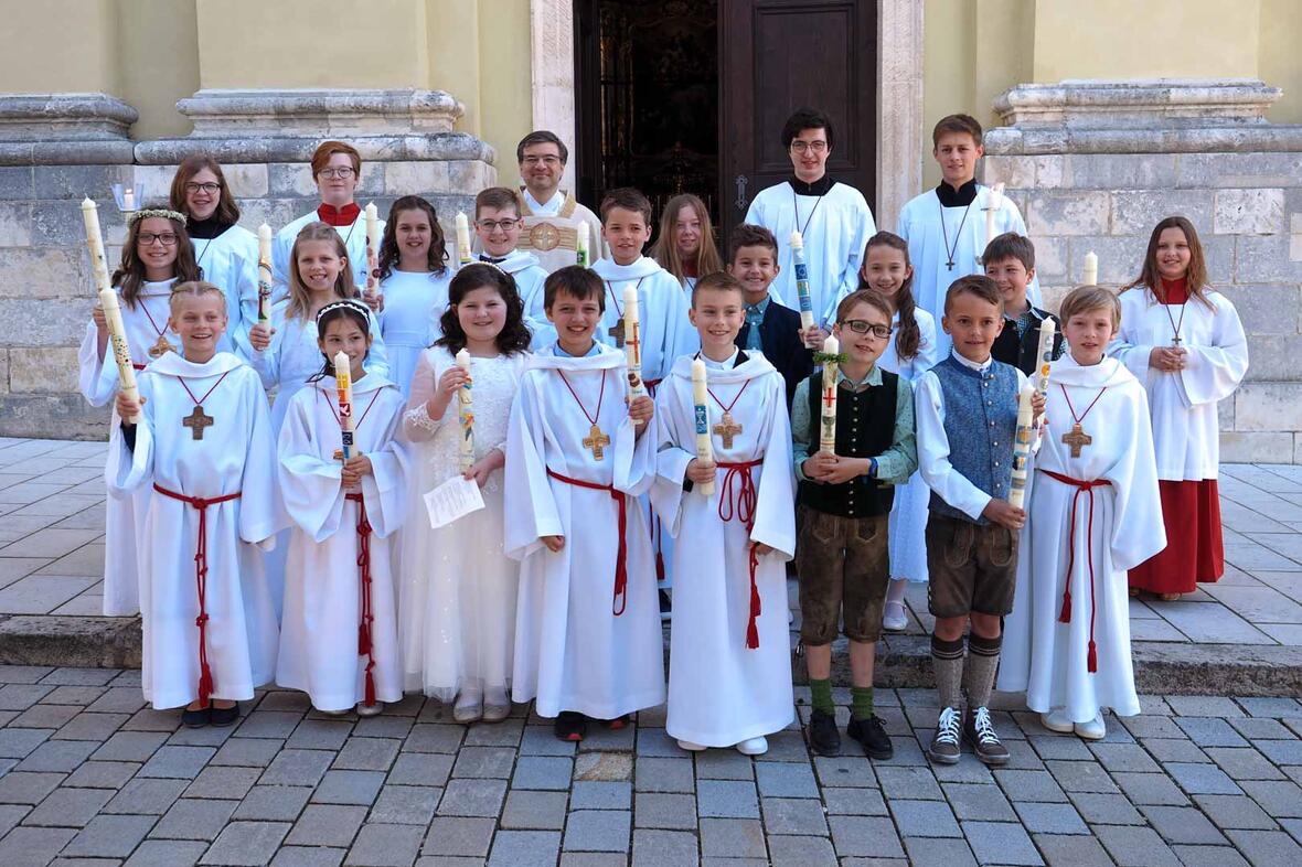 Erstkommunion der Pfarrei St. Peter in der Hofkirche