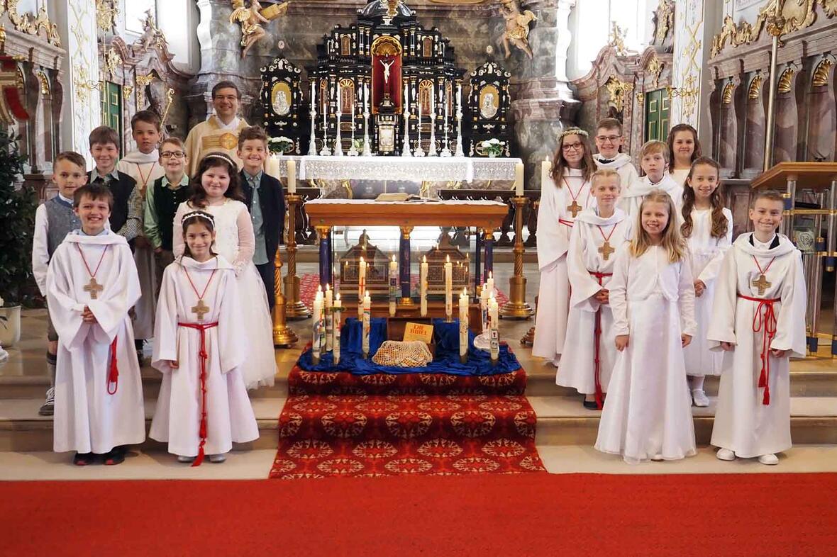 Erstkommunion der Pfarrei St. Peter in der Hofkirche