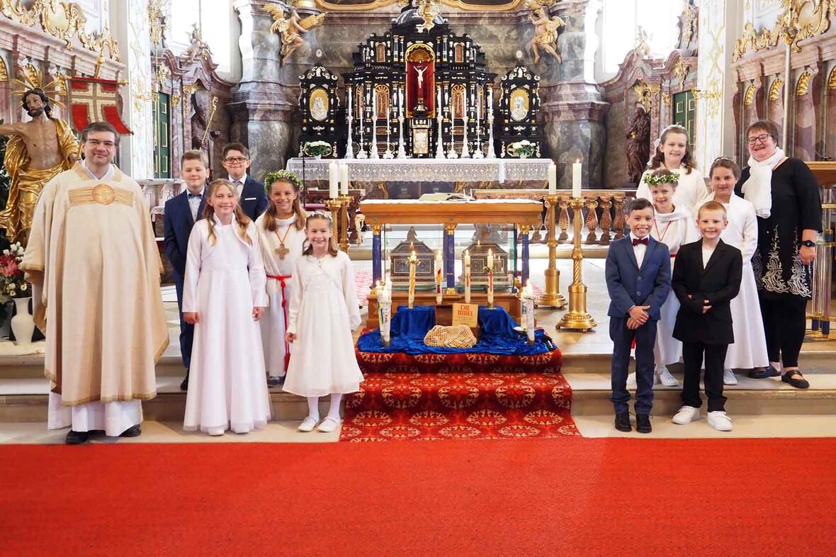 Erstkommunion der Pfarrei St. Peter in der Hofkirche