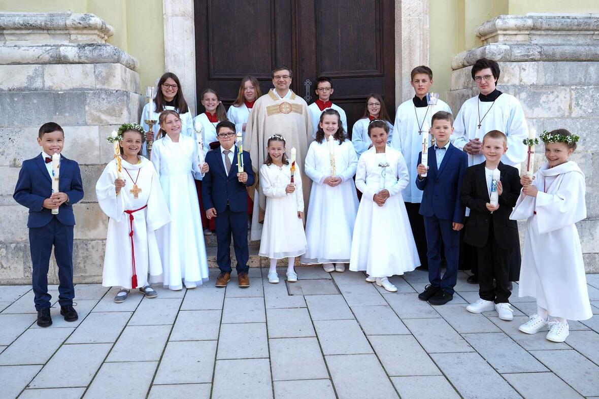 Erstkommunion der Pfarrei St. Peter in der Hofkirche