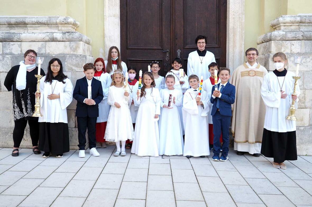 Erstkommunion der Pfarrei St. Peter in der Hofkirche