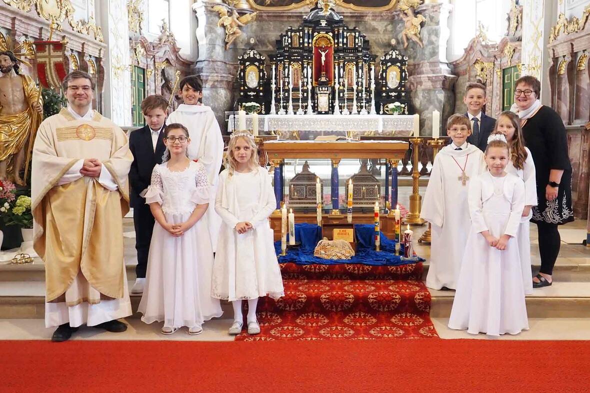 Erstkommunion der Pfarrei St. Peter in der Hofkirche