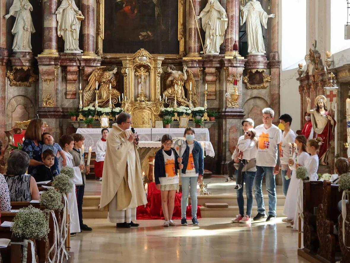 Empfang des Kinder - Lebens - Laufs
