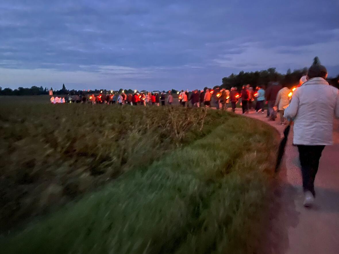 Lichterprozession beim Kahlhoffest 2022