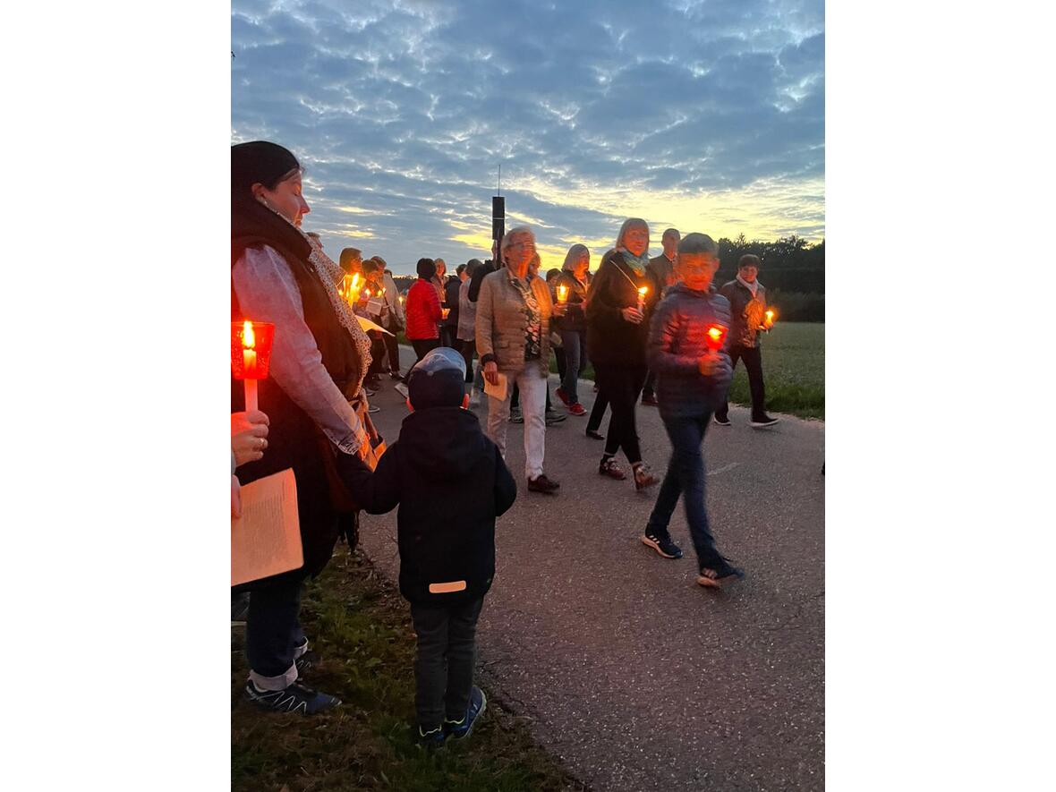 Lichterprozession beim Kahlhoffest 2022