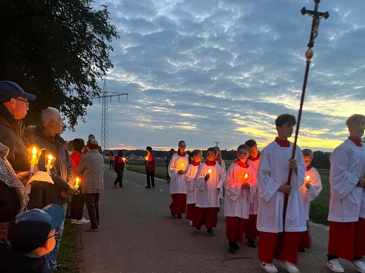 Lichterprozession beim Kahlhoffest 2022