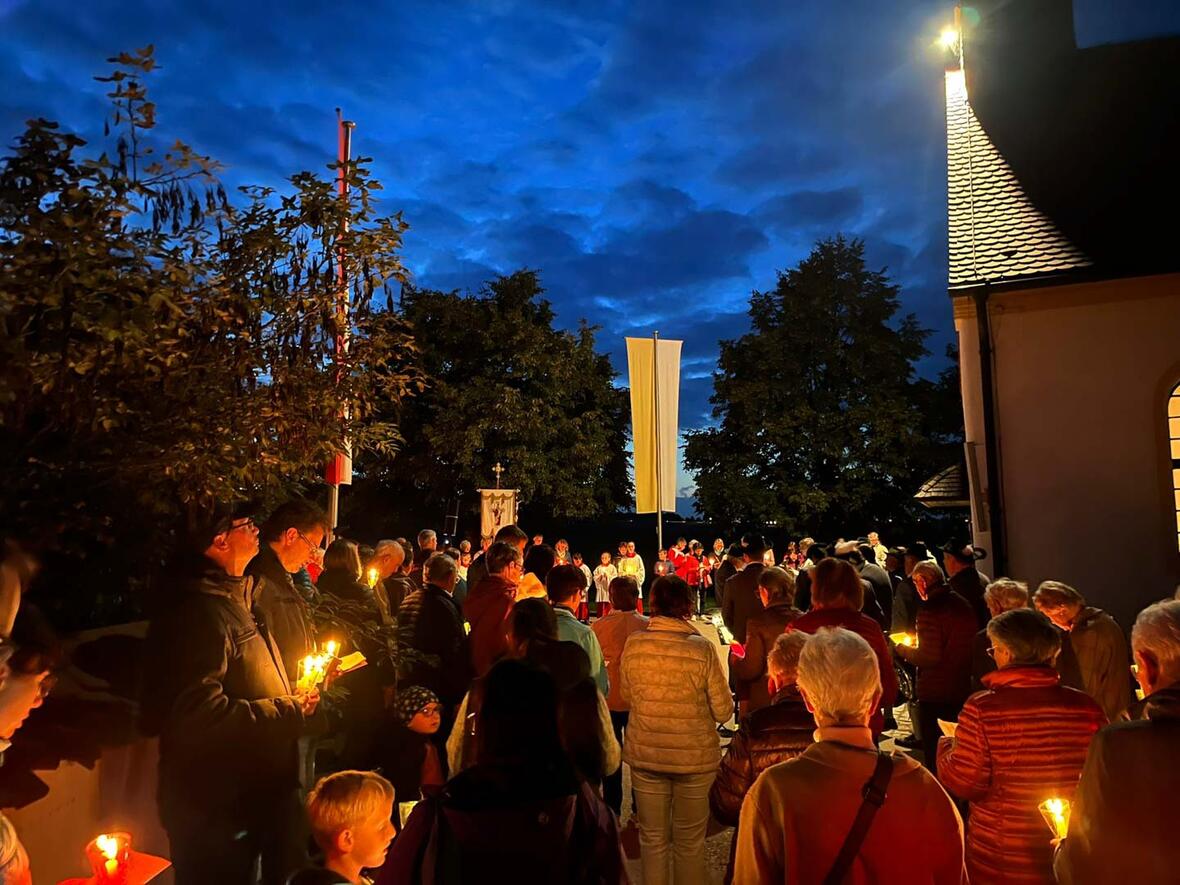 Lichterprozession beim Kahlhoffest 2022