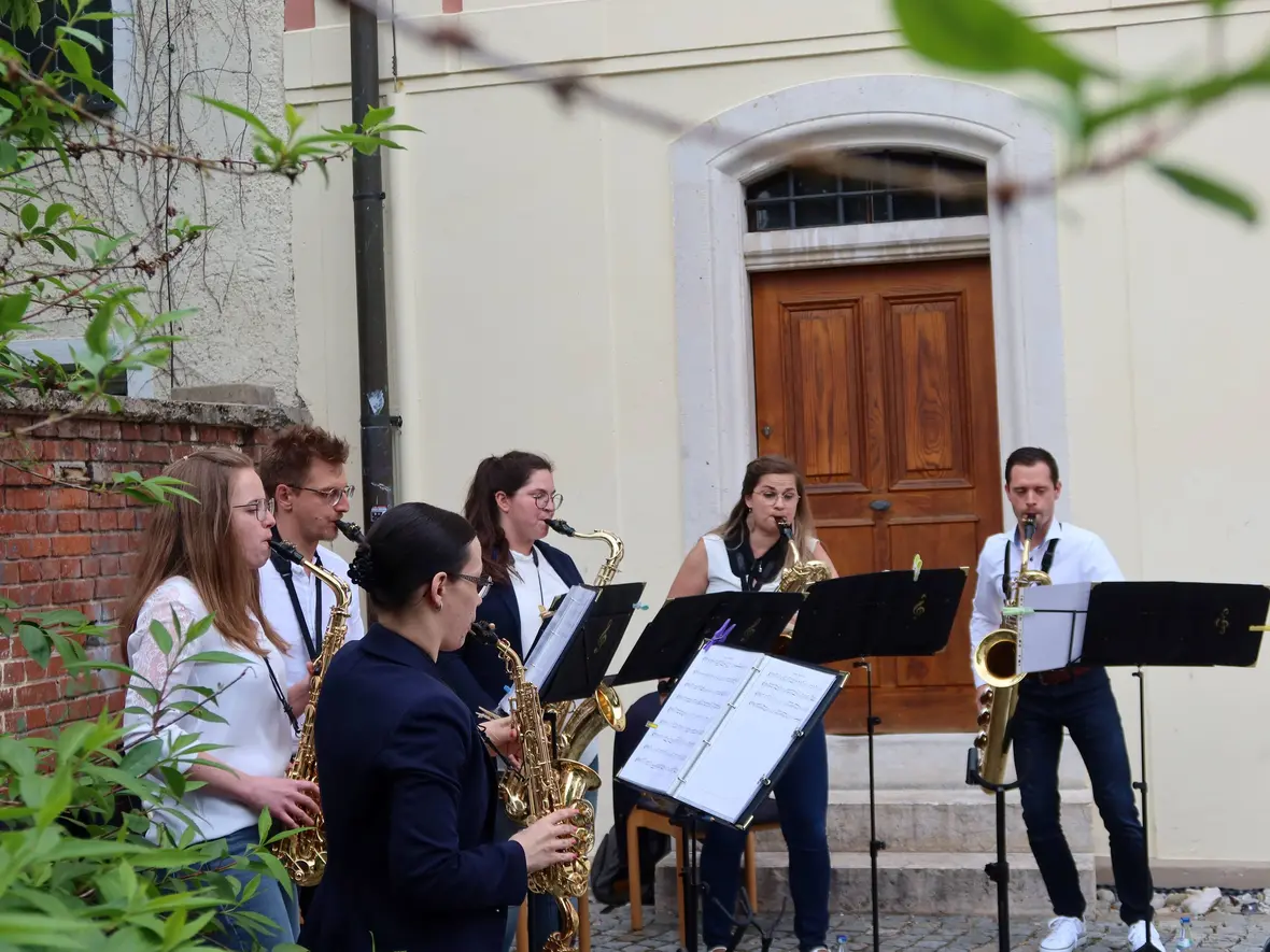 Die Saxophonisten begeisterten.