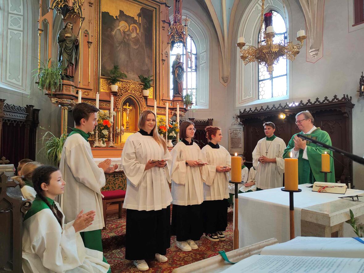 Zusammen hatten sie an die 30 Jahre Ministrantendienst.