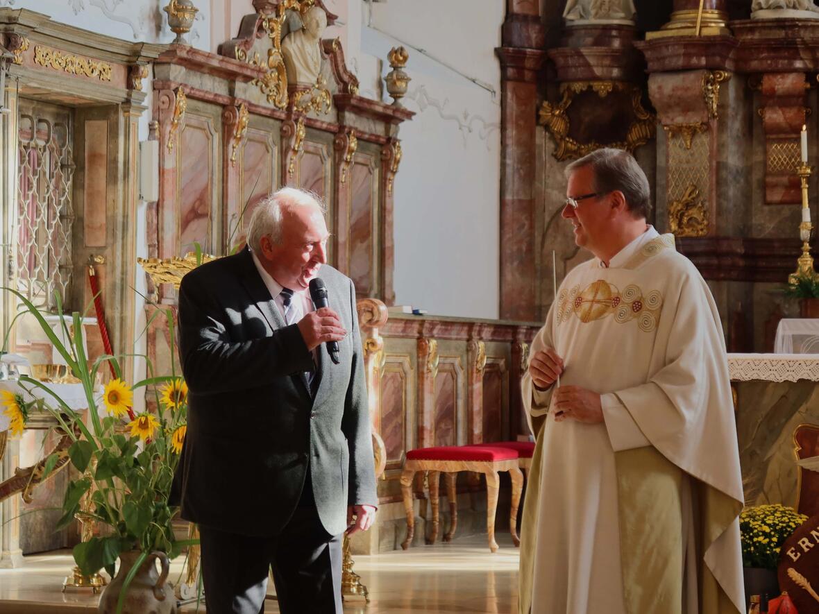 Auch Max Höringer sagte Danke.