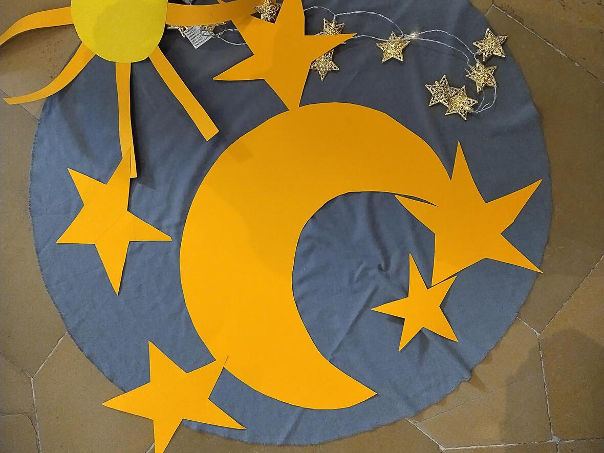 Am vierten Tag machte Gott Sonne, Mond und Sterne. 