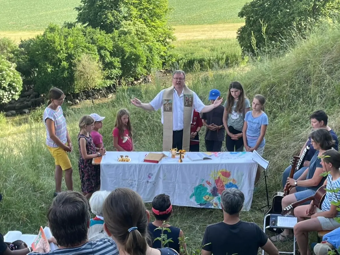 Abschlussgottesdienst des Familienzeltlagers