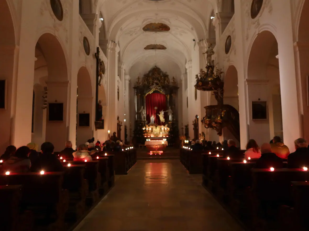 Viele Kerzen sorgten für eine schöne Atmosphäre