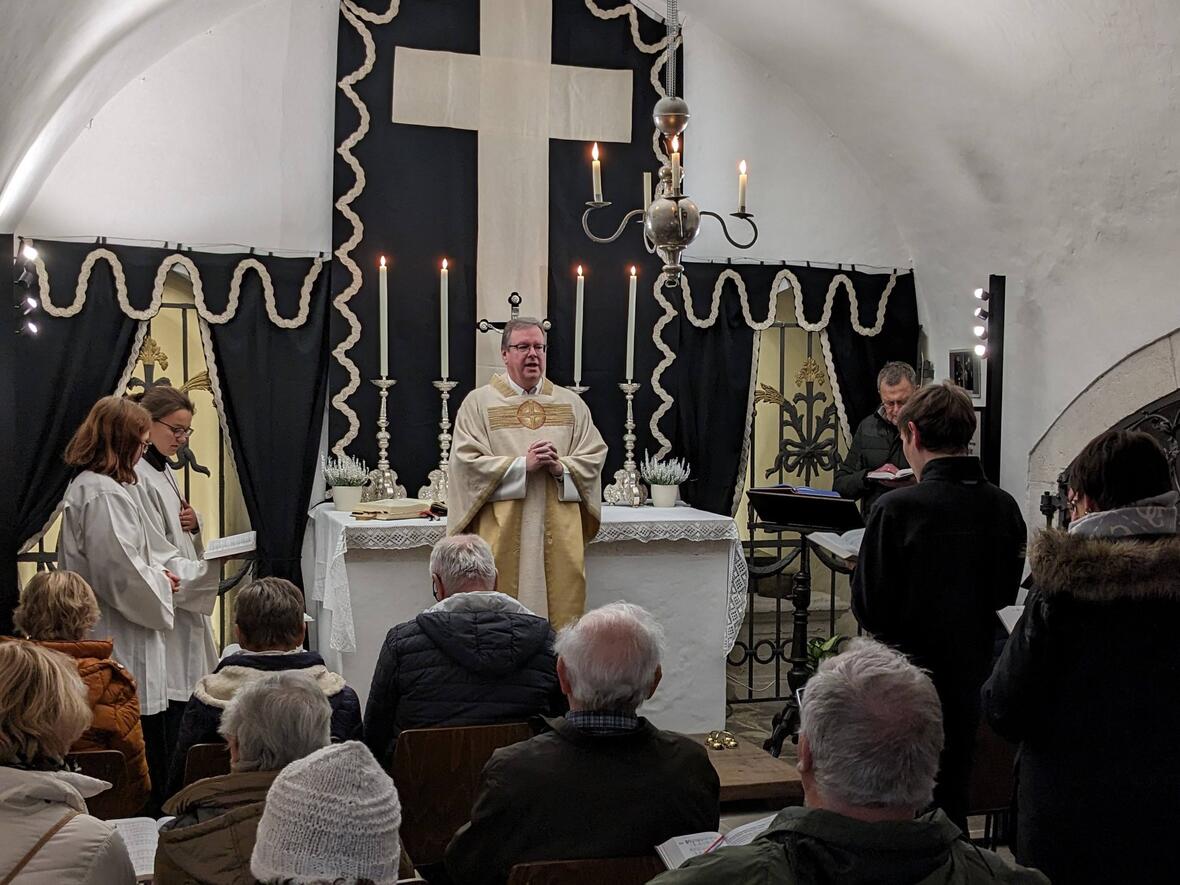 Abendmesse in der Fürstengruft der Hofkirche