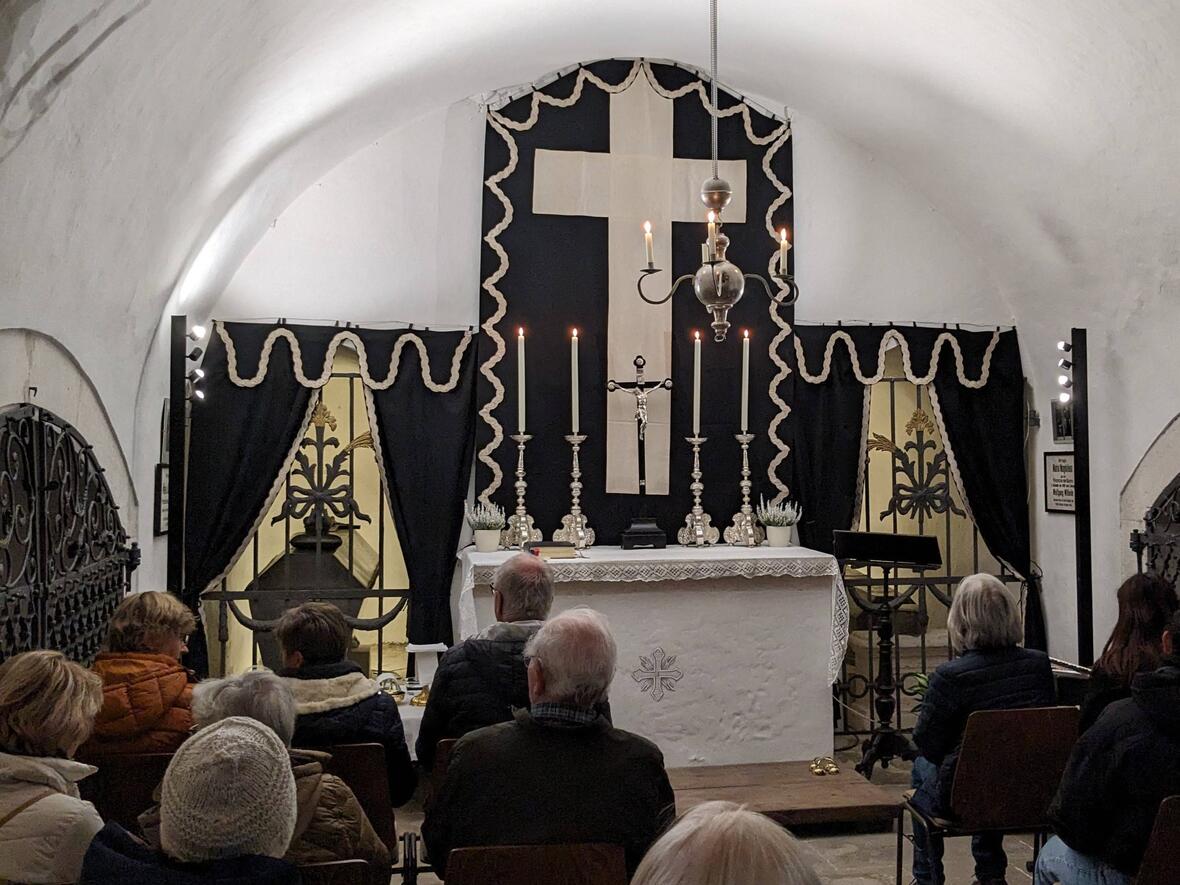 Abendmesse in der Fürstengruft der Hofkirche