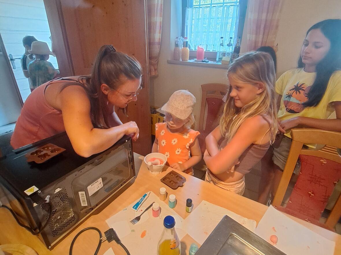 Auch die kleinsten waren voller Eifer bei der Sache.