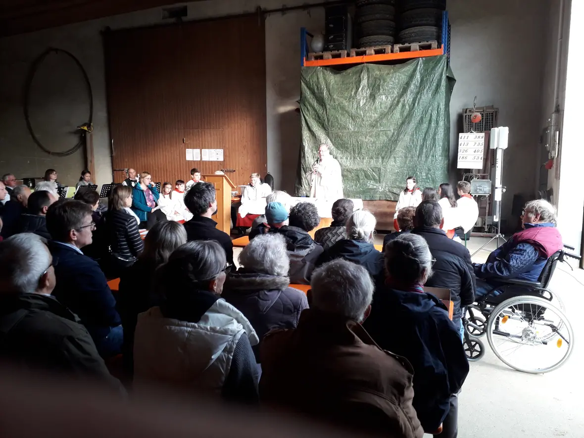 Der Bittgottesdienst fand in der Maschinenhalle statt.