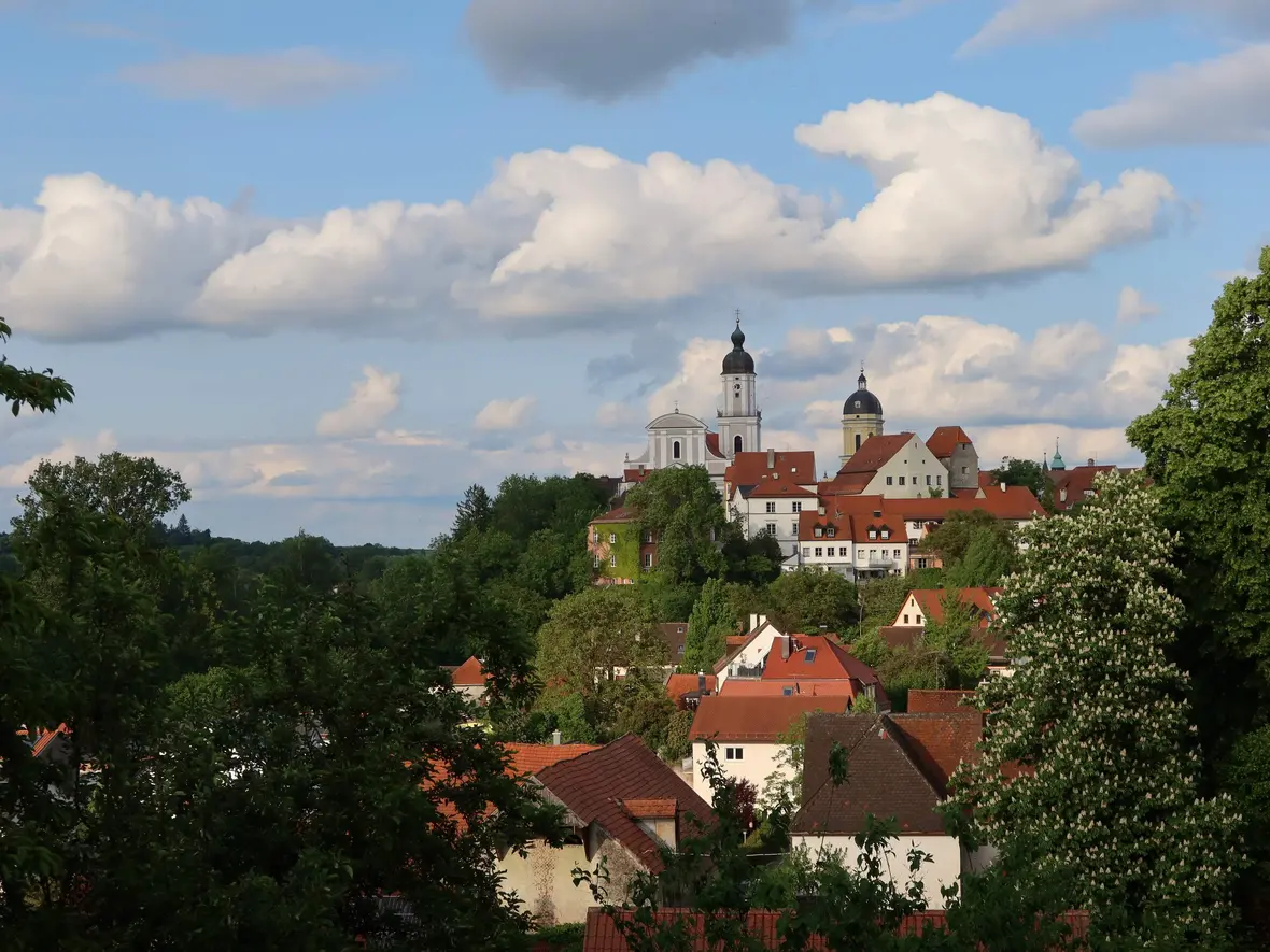Vom Kloster gibt es wohl den schönsten Blick auf St. Peter.