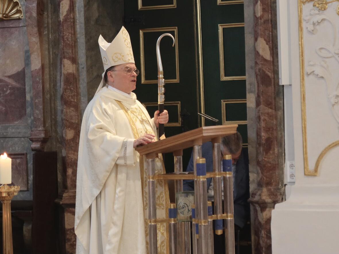 Bischof Dr. Bertram Meier in seiner Ansprache.
