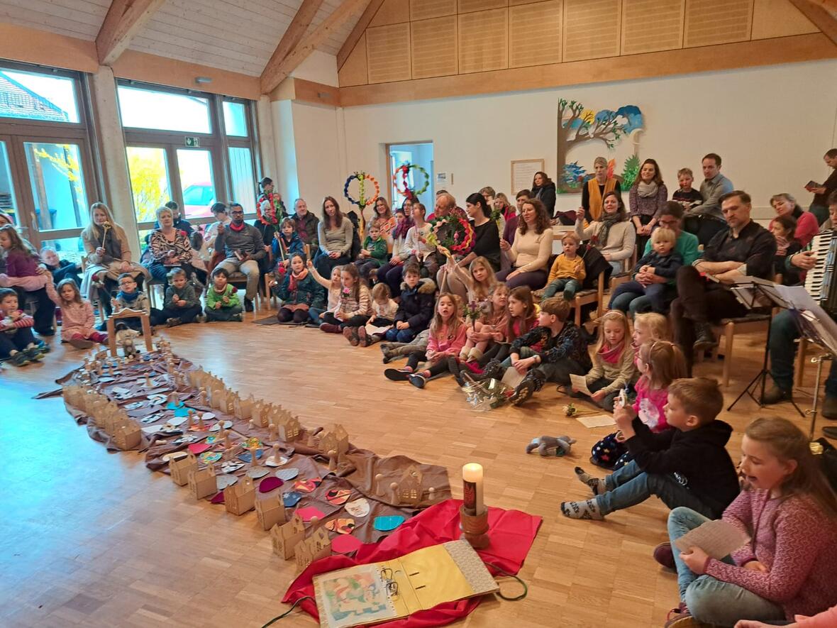 Jede Menge Kinder verfolgten den Einzug Jesu in Jerusalem.