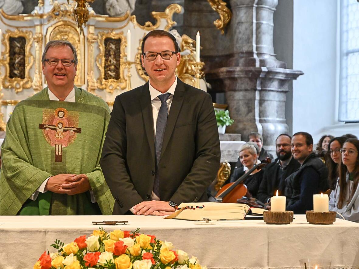 Der neue Kirchenmusiker Michael Bachmann stellte sich vor und freut sich auf seine Aufgaben.