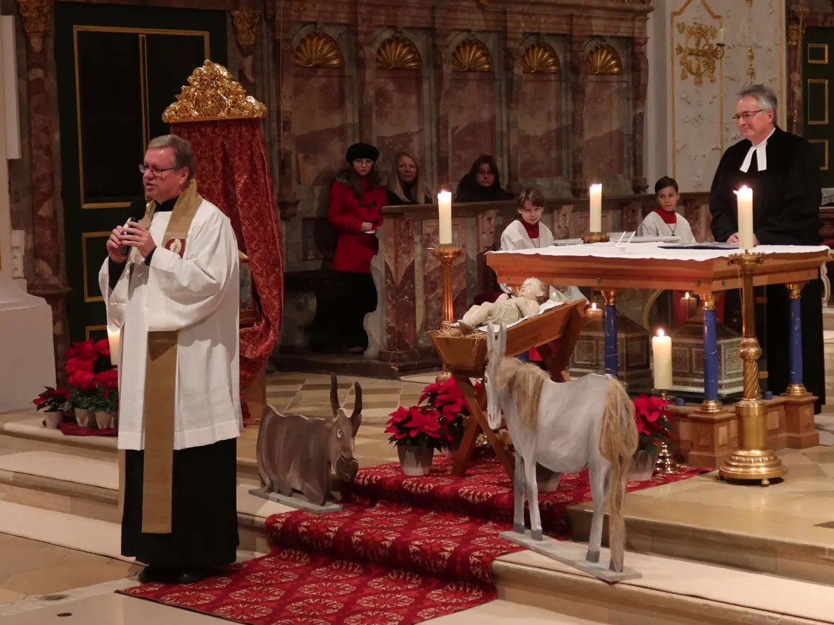 Pfarrer Kohler wollte mit dem Christuskind auch allen Kindern eine Stimme geben.