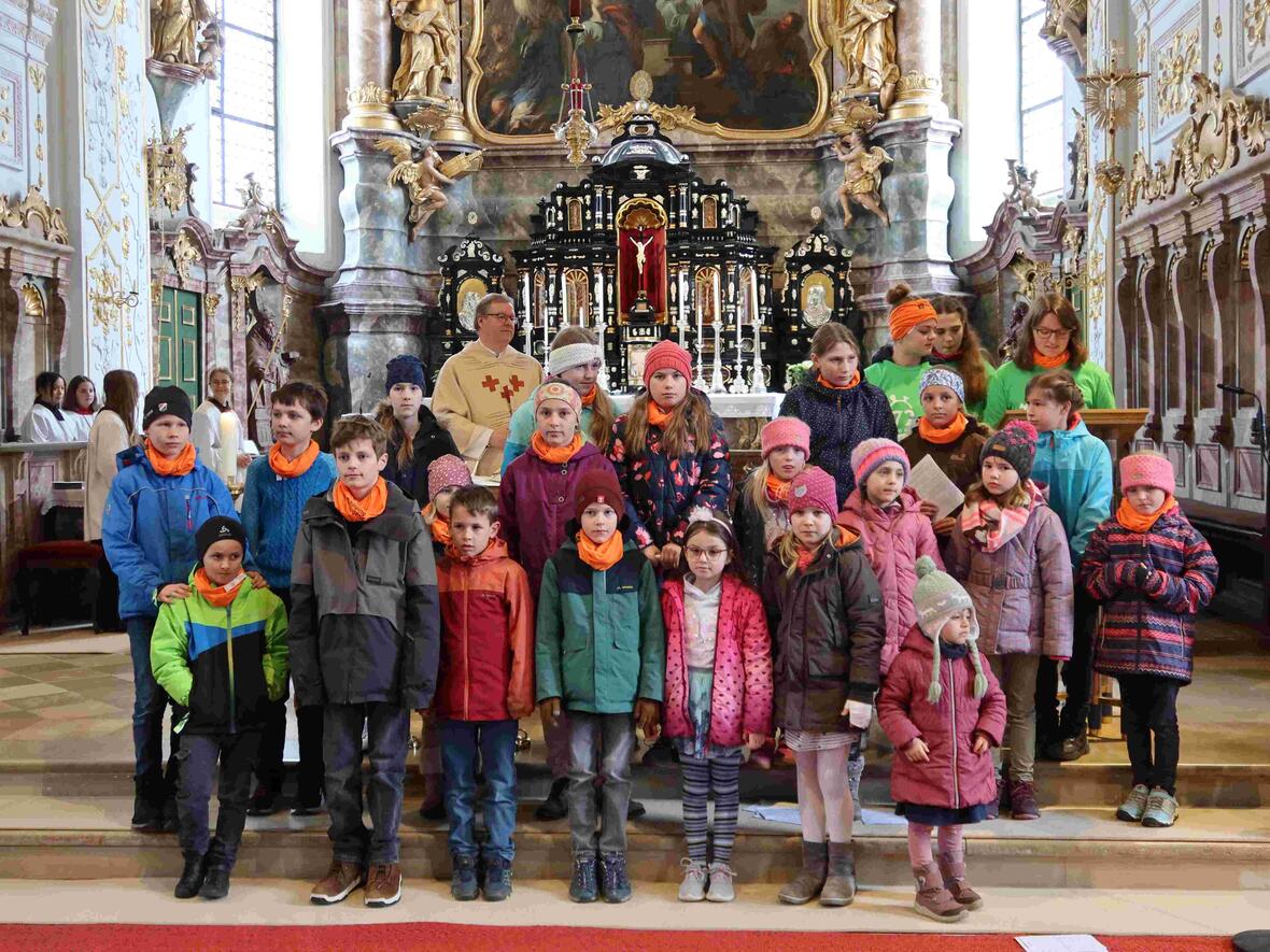Im Gottesdienst stellten die jungen Kolpinger die Aktion vor.
