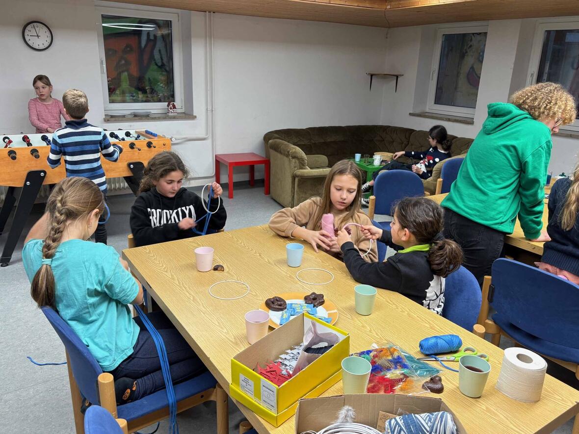Basteln und Spielen - für Abwechslung war gesorgt.