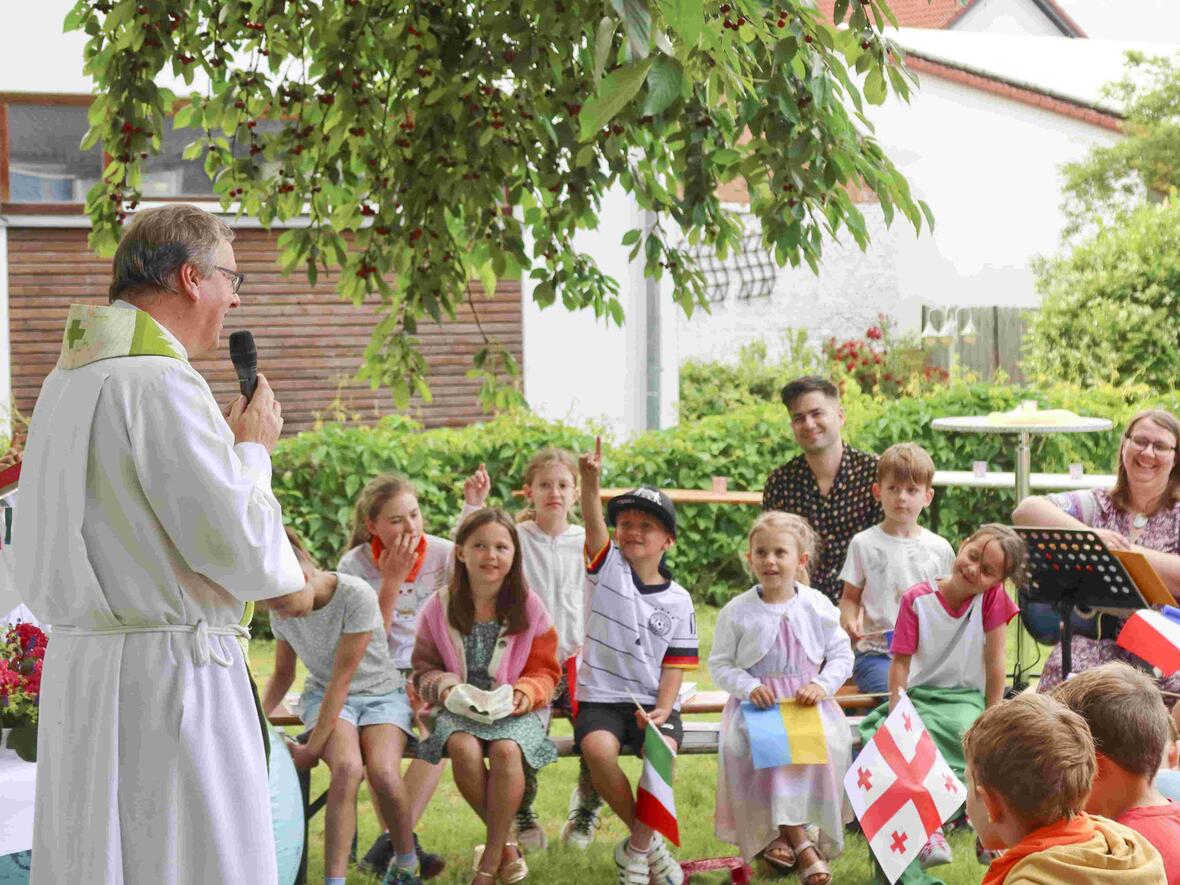 Mit voller Begeisterung im Gottesdienst