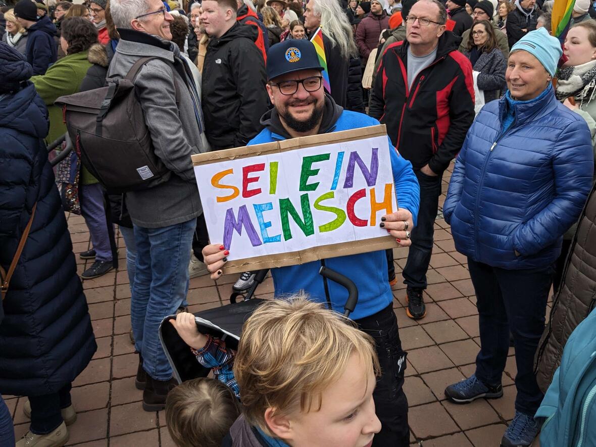 Demo für Demokratie und Vielfalt