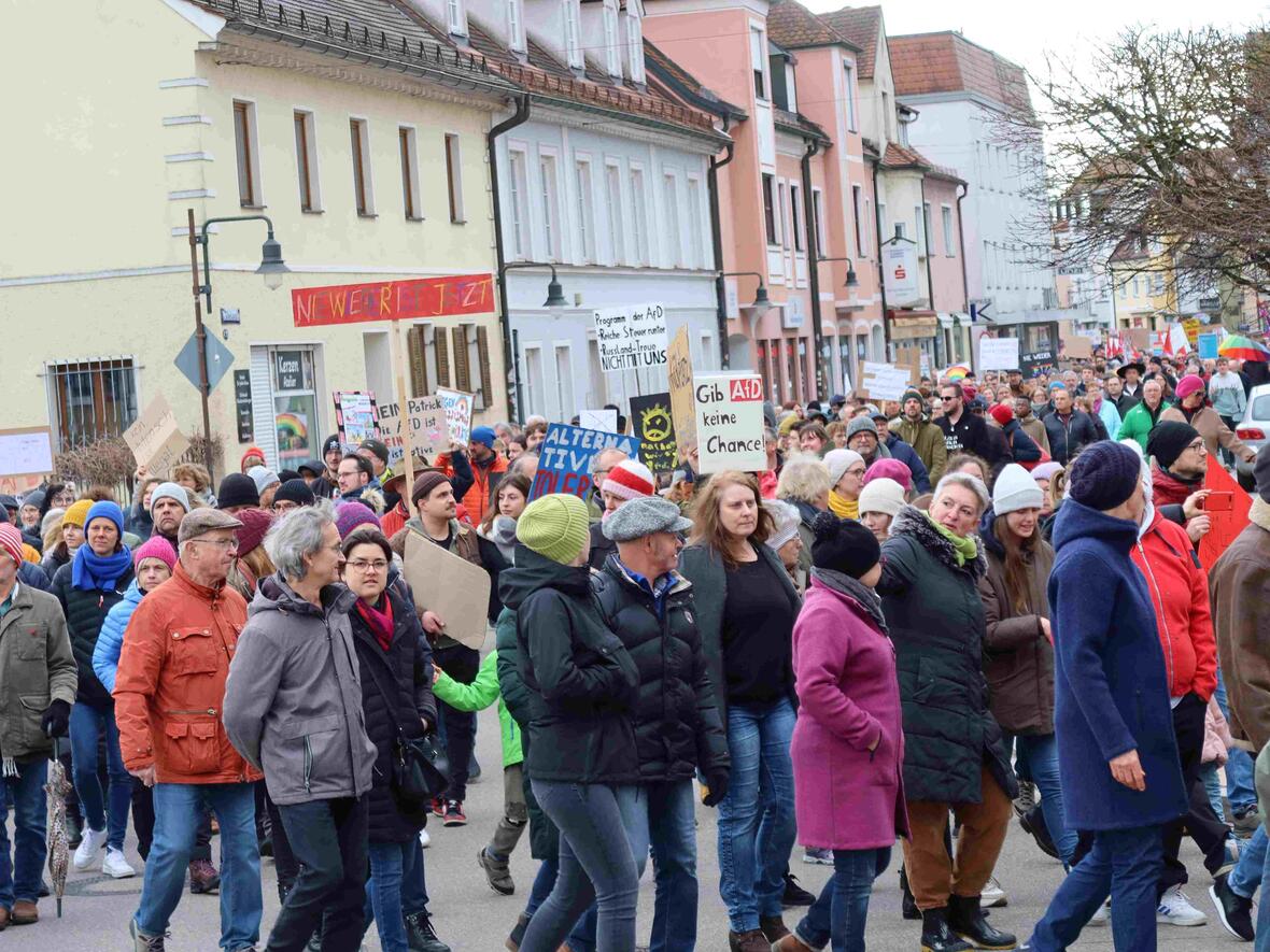 Demo für Demokratie und Vielfalt