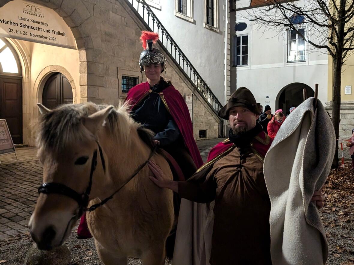 St. Martin, der seinen Mantel mit dem Bettler teilte.