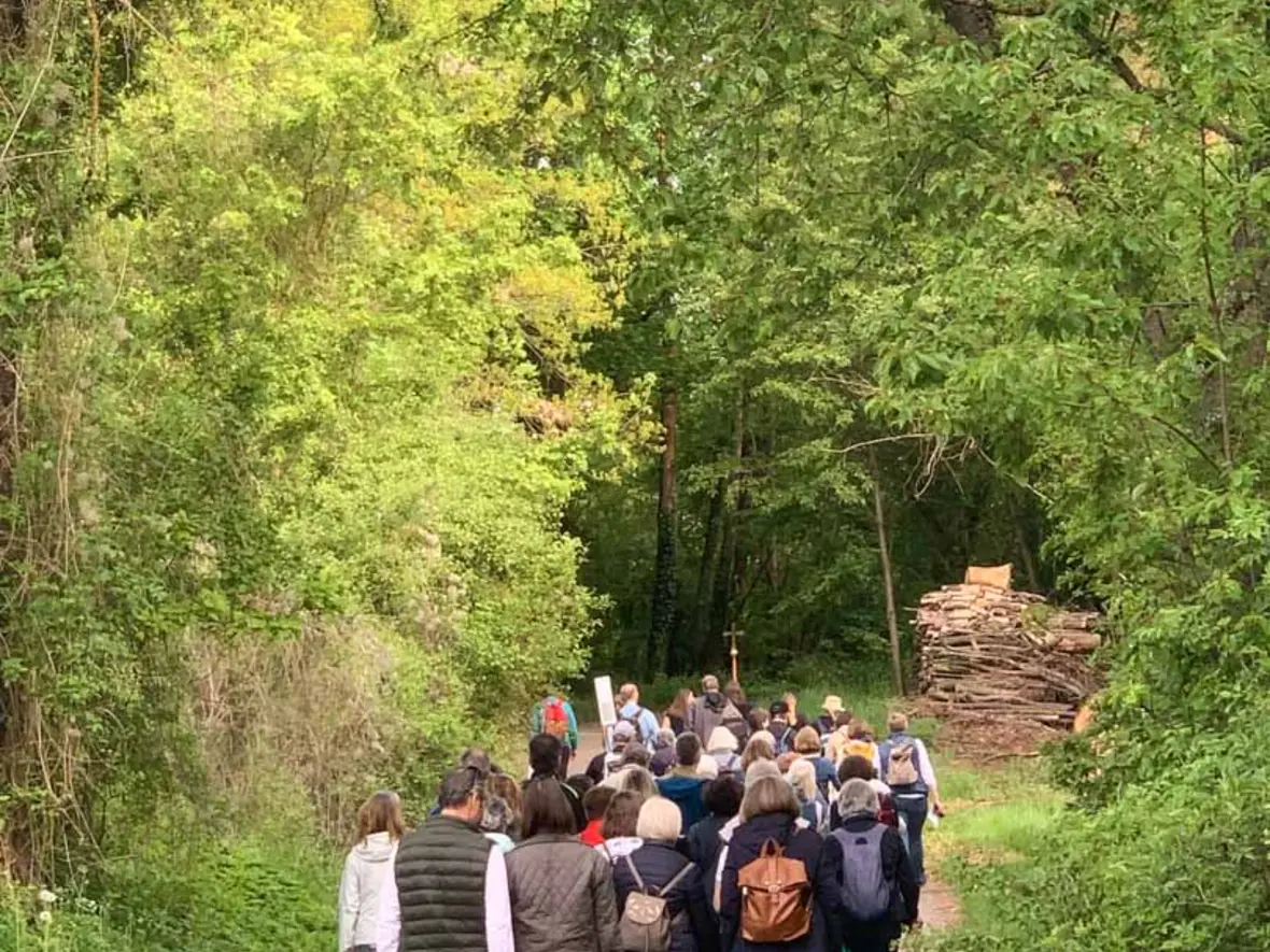 Ps 139: "Herr, du hast mich erforscht und kennst mich..." der Weg nach Gietlhausen gab Gelegenheit den wunderbaren Versen des Psalms nachzuspüren.