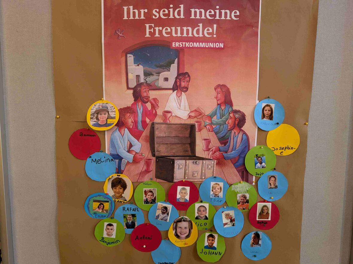 Der Mottospruch der Erstkommunion 2025.