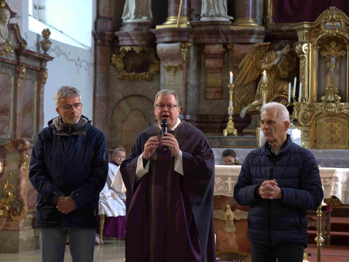 Verwaltungsleiter Georg Gabriel und Kirchenpfleger Norbert Hornauer