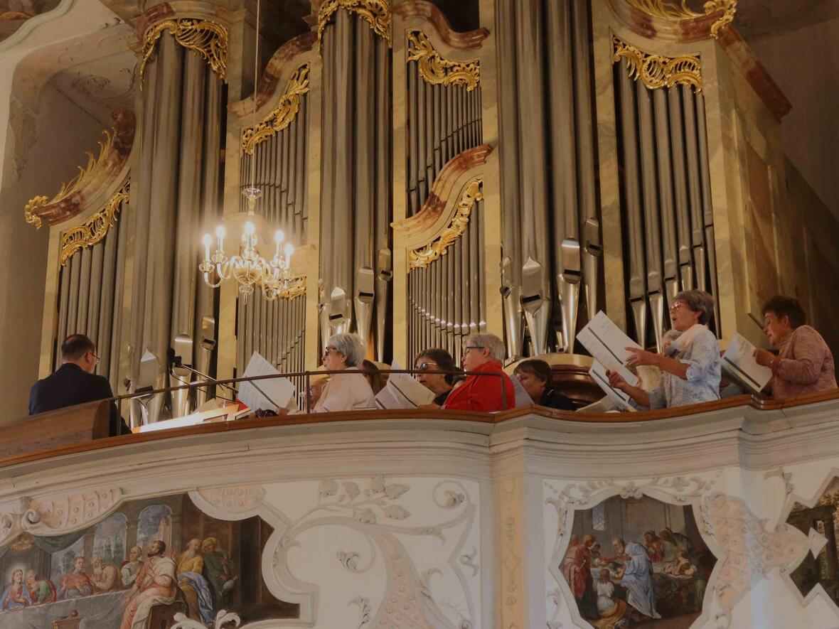 Der Kirchenchor sorgte wieder für eine sehr schöne musikalische Gestaltung.