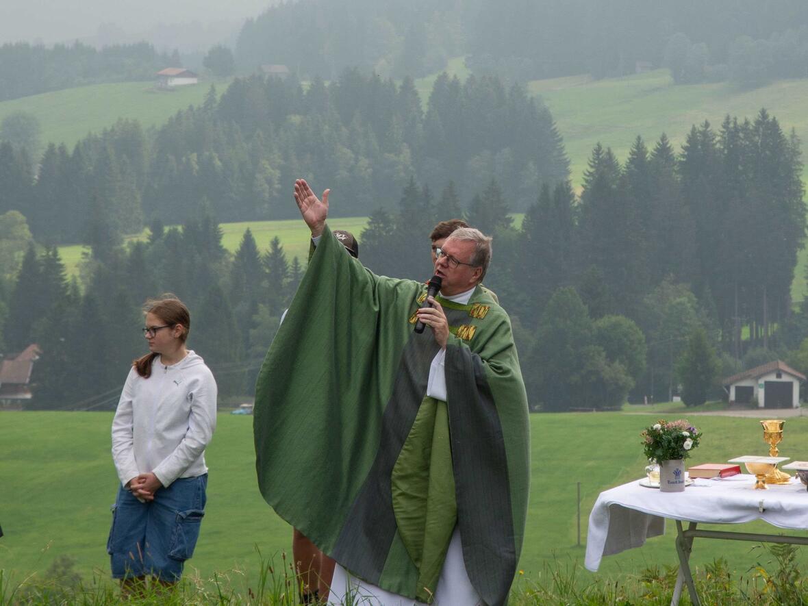 Der Blick auf die Berge  - für Pfarrer Kohler immer wieder Quelle guter Beispiele