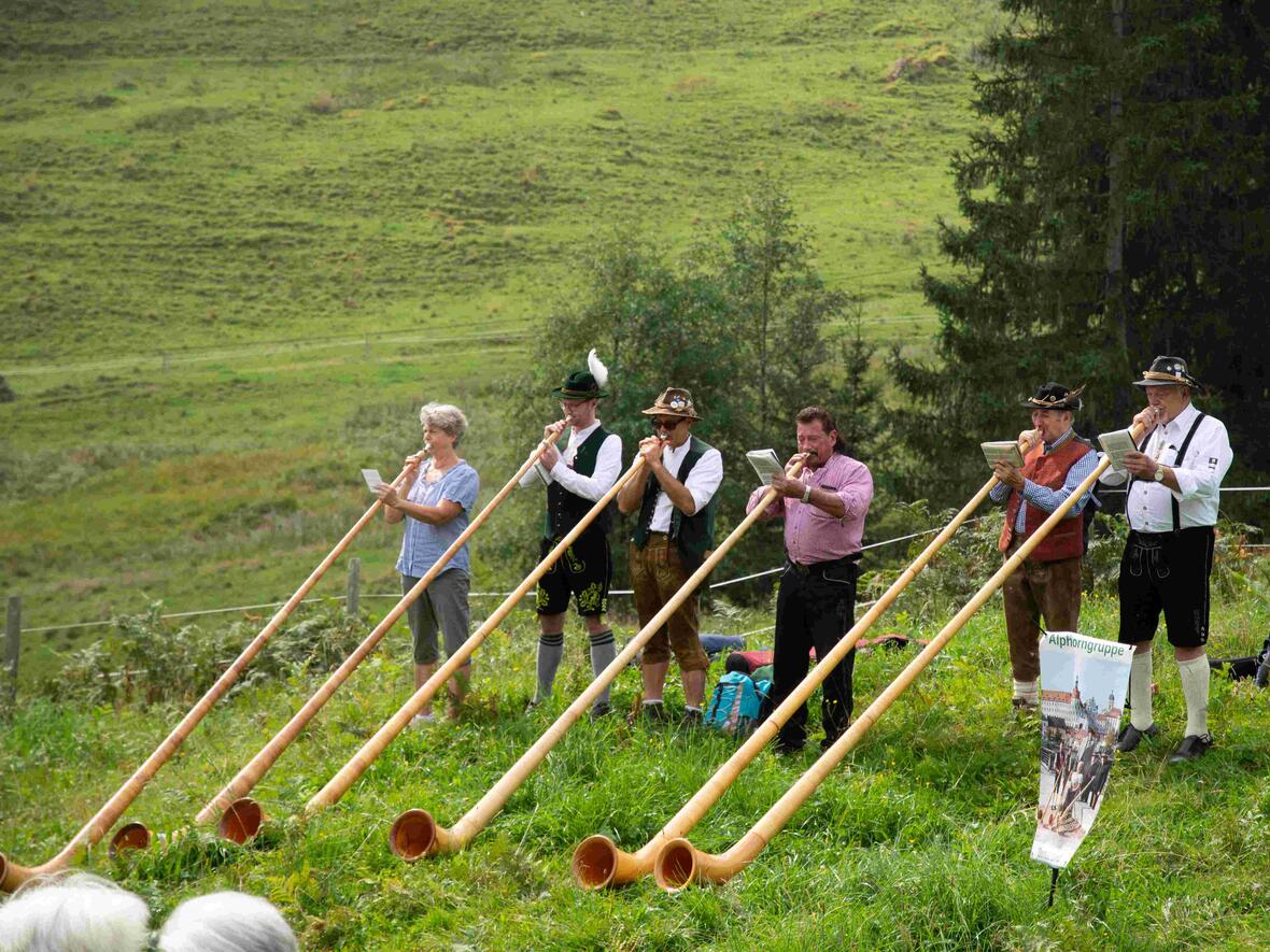 Auch Alphorngruppe Donauland sorgte für alpenländische Klänge.