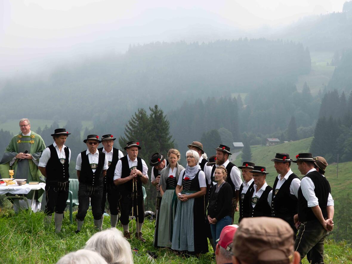 Jodler aus Oberstaufen beeindruckten mit ihren Liedern.