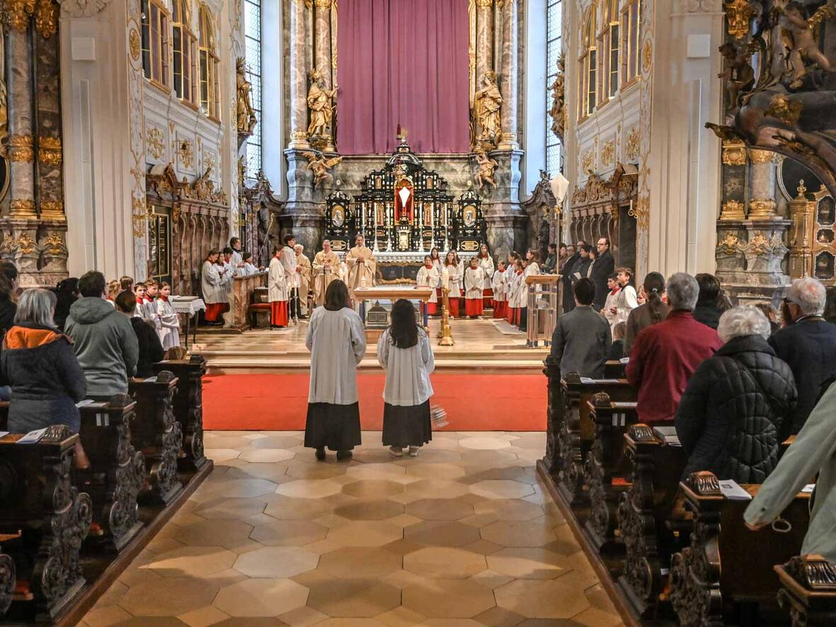 Feier vom letzten Abendmahl in der Hofkirche
