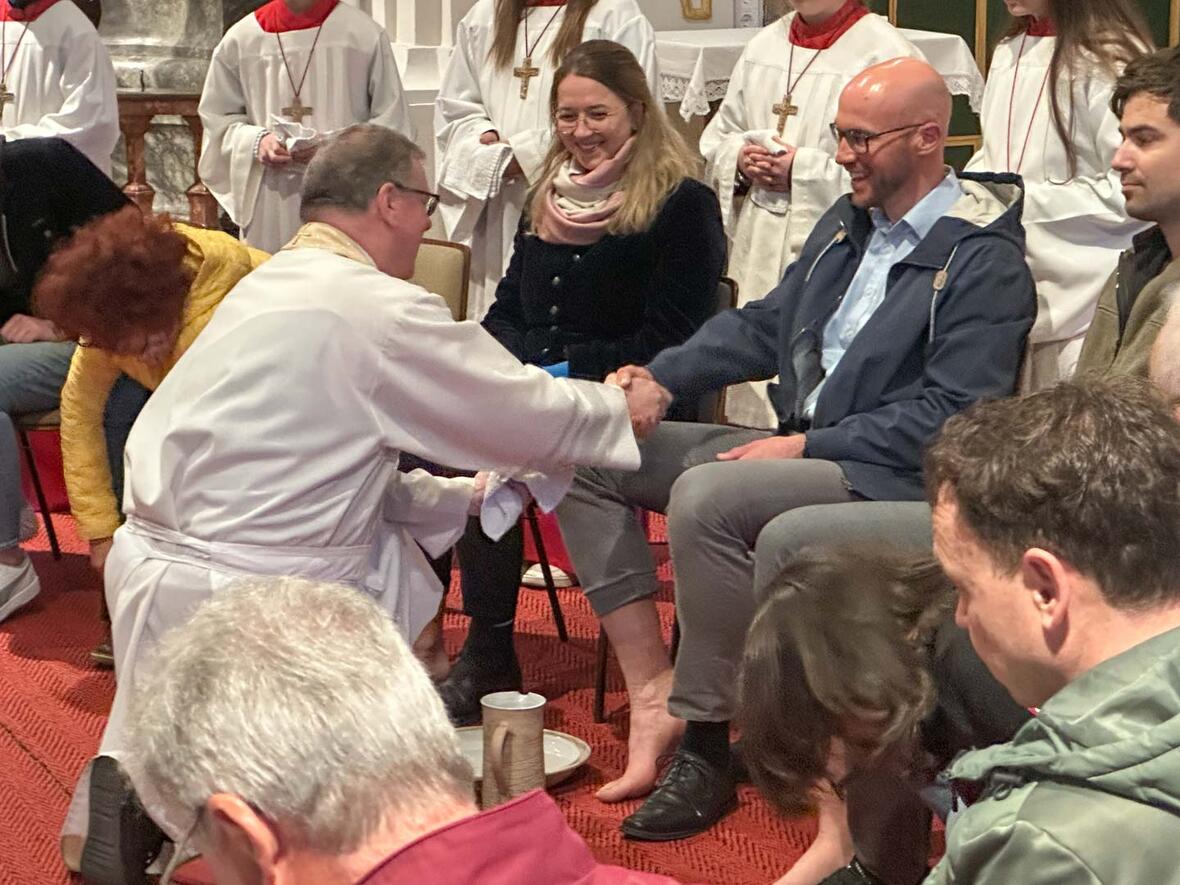 Feier vom letzten Abendmahl in der Hofkirche